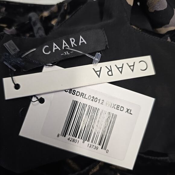 Caara Womens Velvet Burnout Flutter Maxi Dress XL Whimsigoth Fairy Grunge Black - Picture 8 of 10